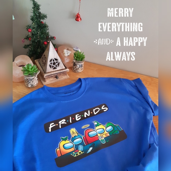 Custom Printed Friends Among Us Tshirt - Picture 1 of 1